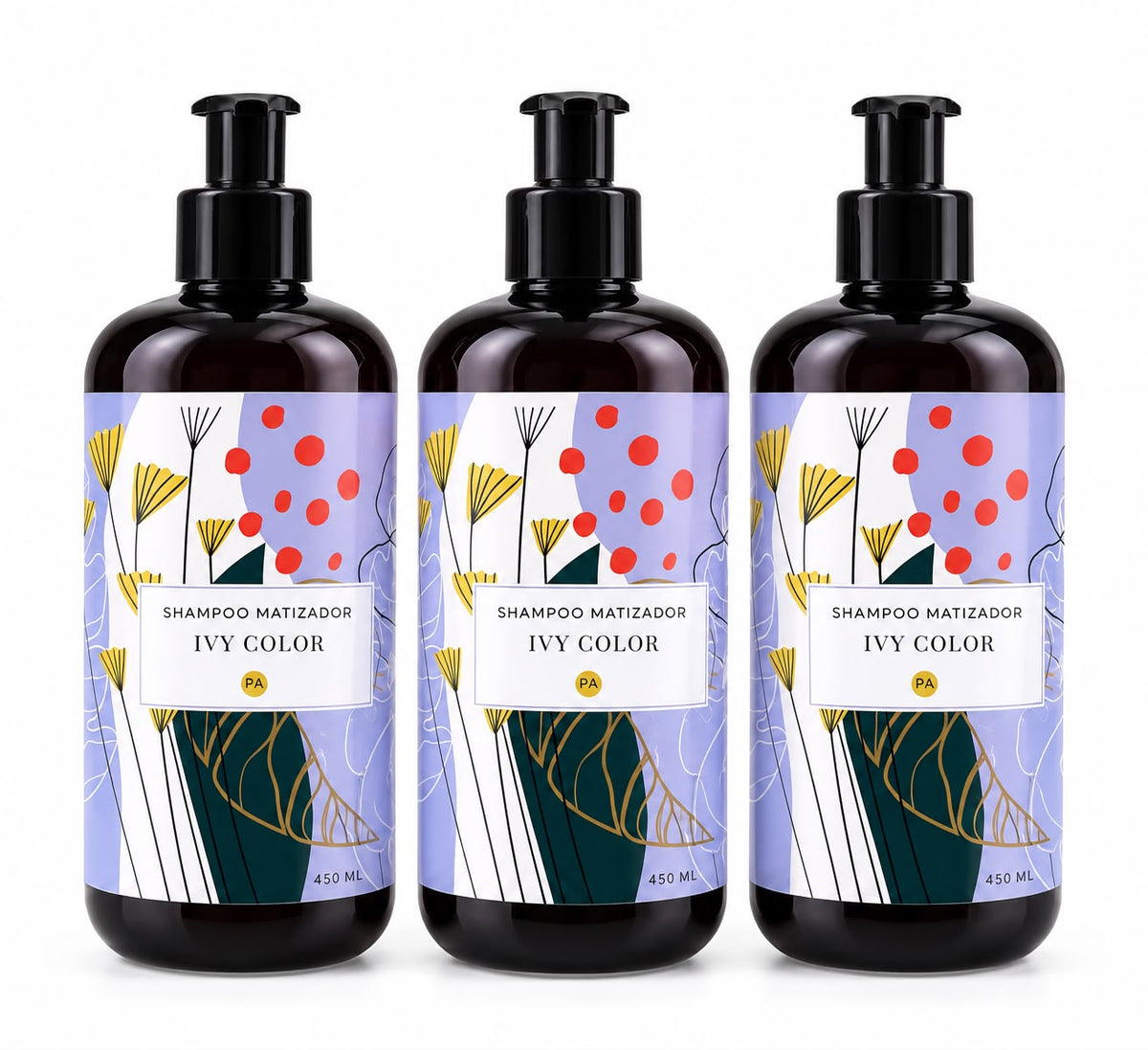 Trío Matizador Ivy Color (3 Pzs) – 450ml c/u + Envío Gratis