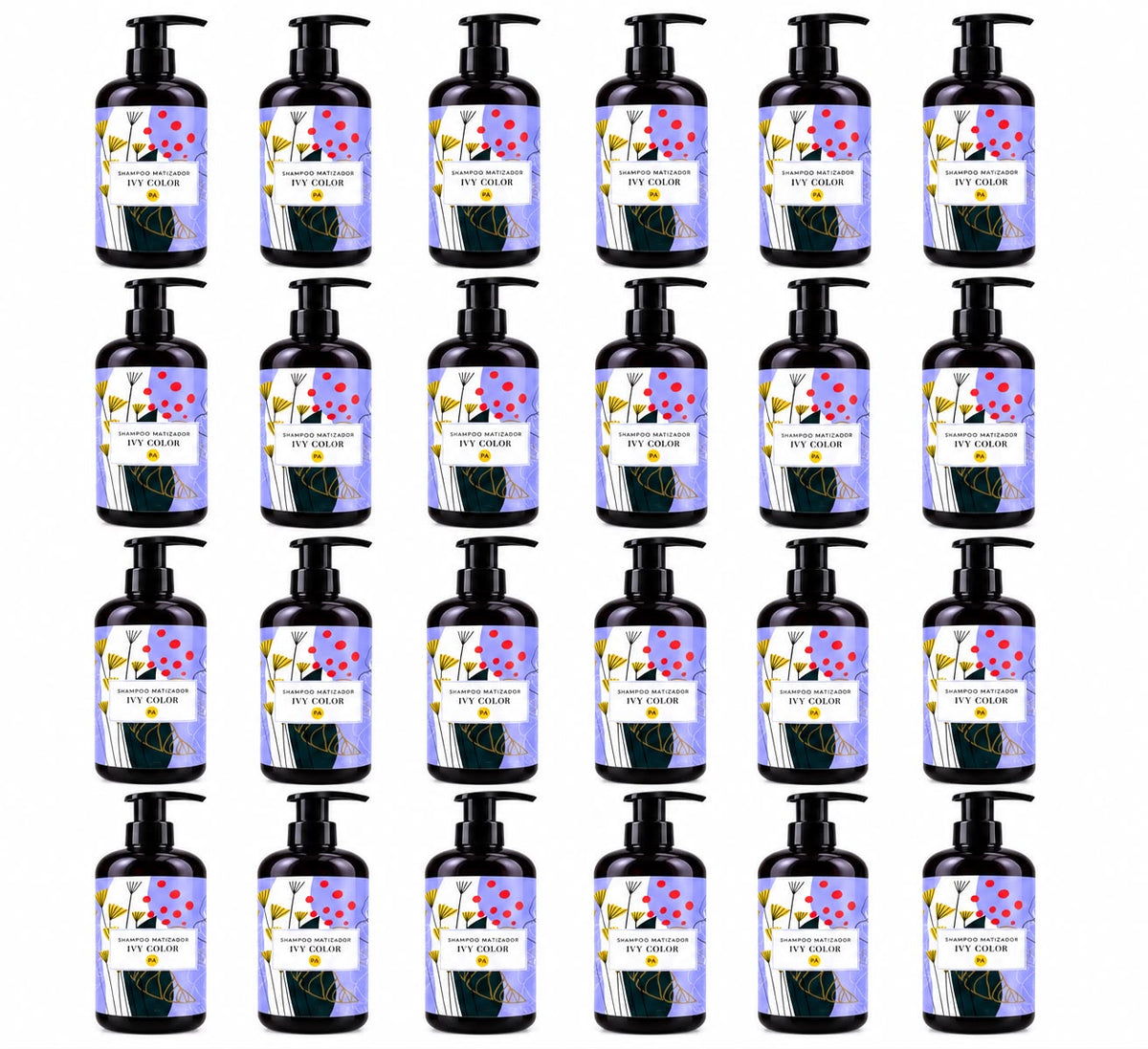 Caja Master 24 Piezas Ivy Color Shampoo Matizador – Mayoreo